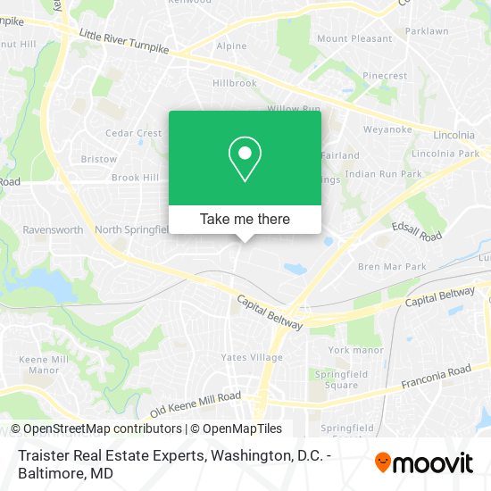 Traister Real Estate Experts map