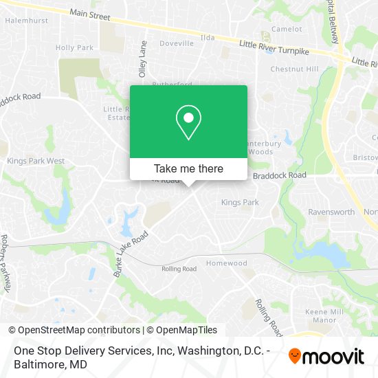 One Stop Delivery Services, Inc map