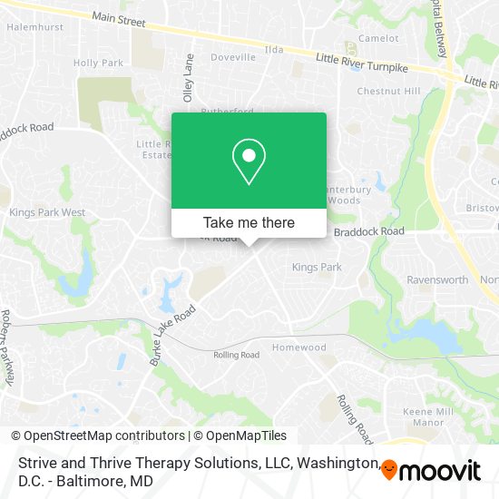 Mapa de Strive and Thrive Therapy Solutions, LLC