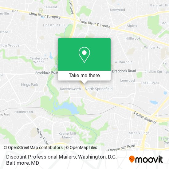 Discount Professional Mailers map