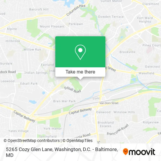 Mapa de 5265 Cozy Glen Lane