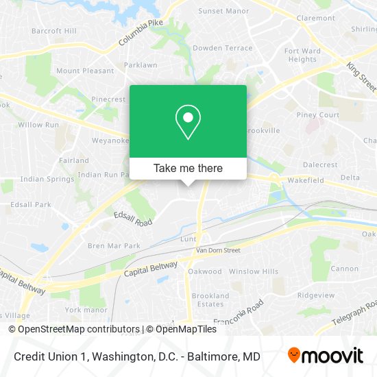 Credit Union 1 map