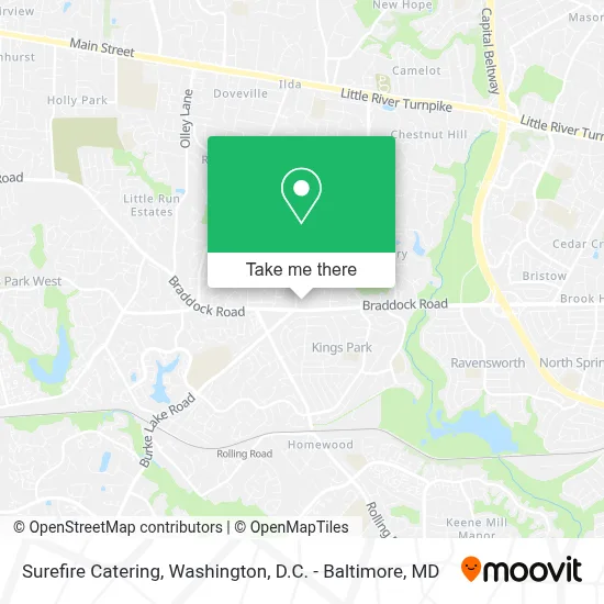 Surefire Catering map