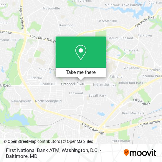 First National Bank ATM map