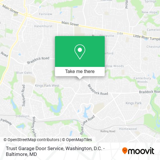 Mapa de Trust Garage Door Service