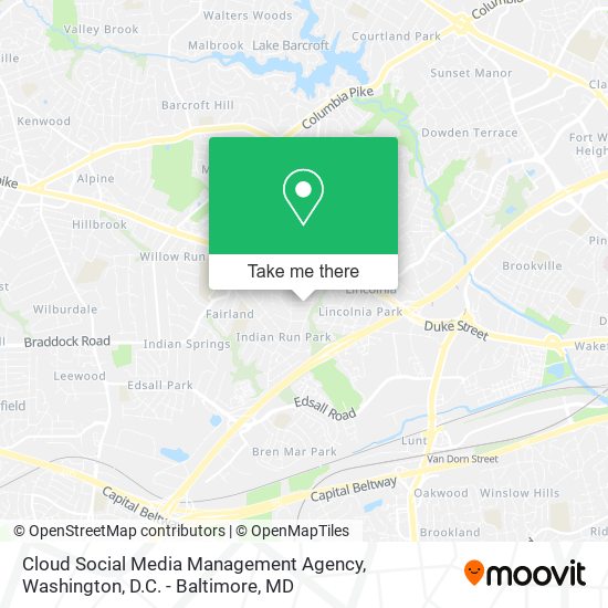 Cloud Social Media Management Agency map