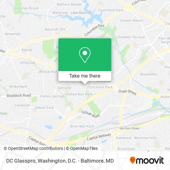 DC Glasspro map