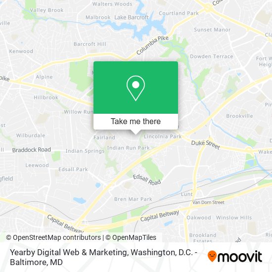 Yearby Digital Web & Marketing map