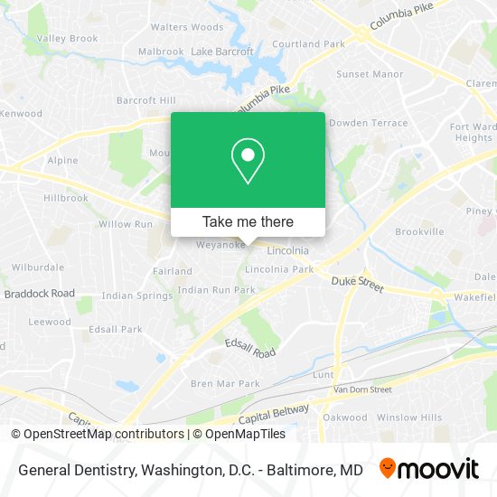 General Dentistry map