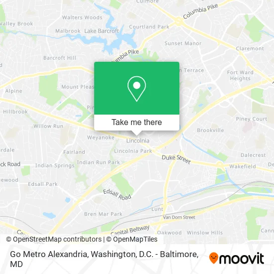 Go Metro Alexandria map