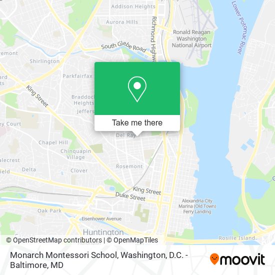 Mapa de Monarch Montessori School