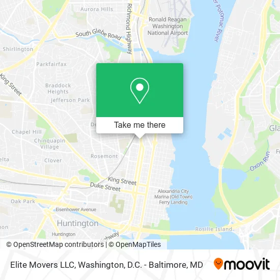Elite Movers LLC map