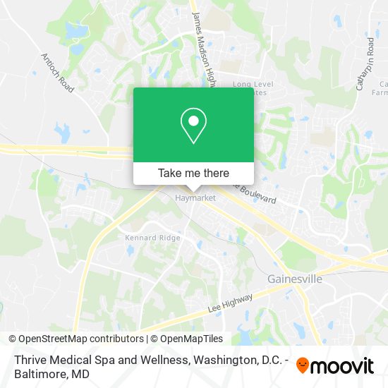 Thrive Medical Spa and Wellness map