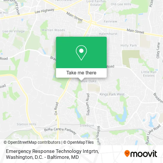 Emergency Response Technology Intgrtn map