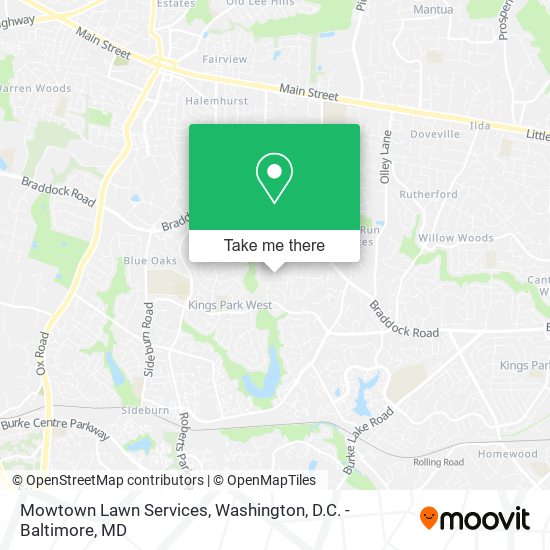Mowtown Lawn Services map