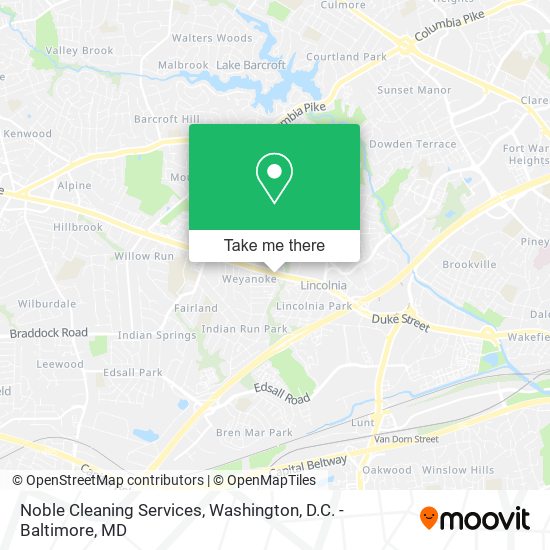 Noble Cleaning Services map