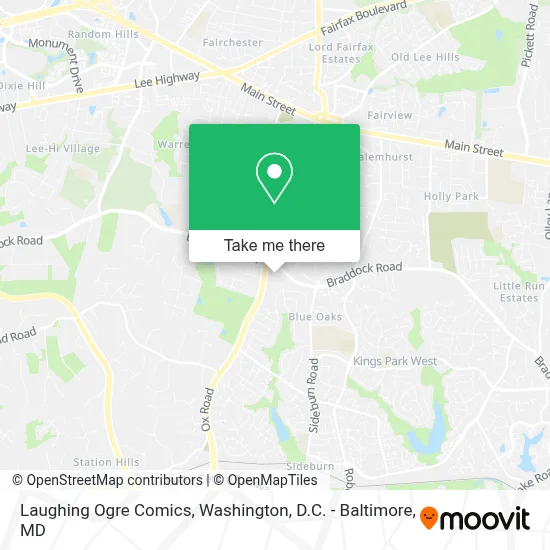 Laughing Ogre Comics map