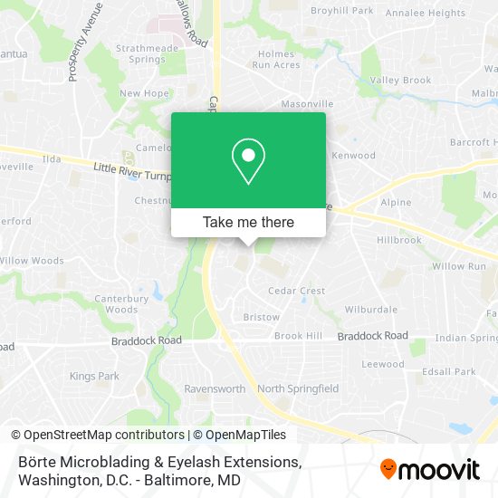 Mapa de Börte Microblading & Eyelash Extensions