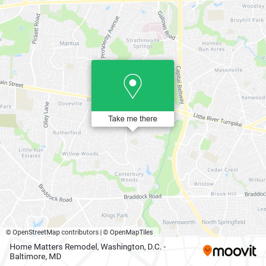 Mapa de Home Matters Remodel