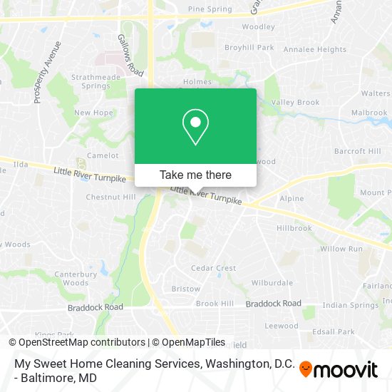 My Sweet Home Cleaning Services map