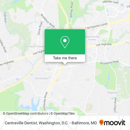 Centreville Dentist map