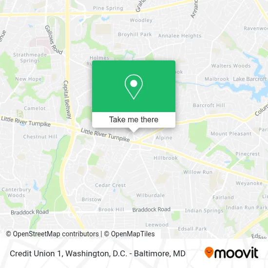 Credit Union 1 map