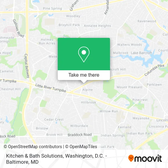 Kitchen & Bath Solutions map