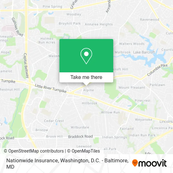 Nationwide Insurance map