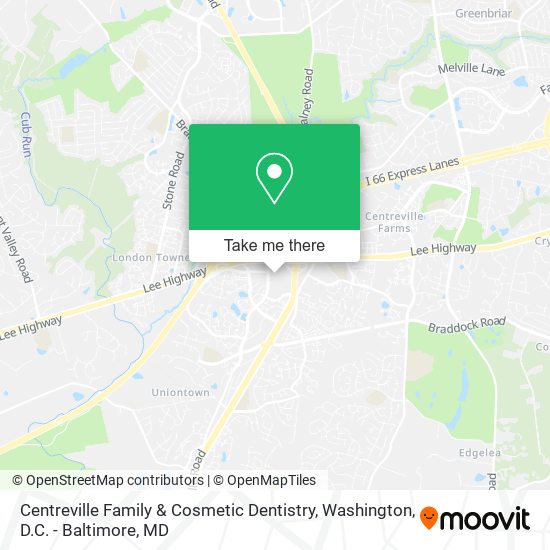 Centreville Family & Cosmetic Dentistry map
