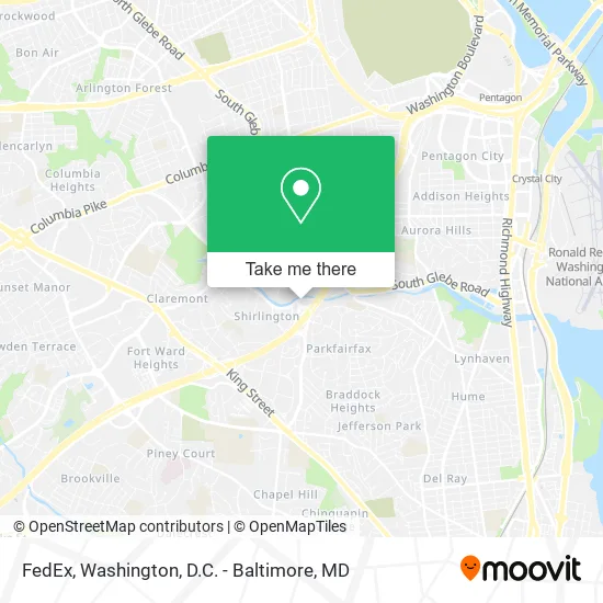 Mapa de FedEx