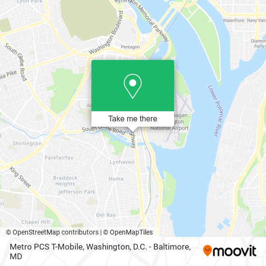 Metro PCS T-Mobile map