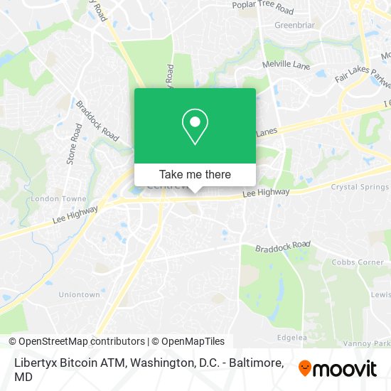 Mapa de Libertyx Bitcoin ATM