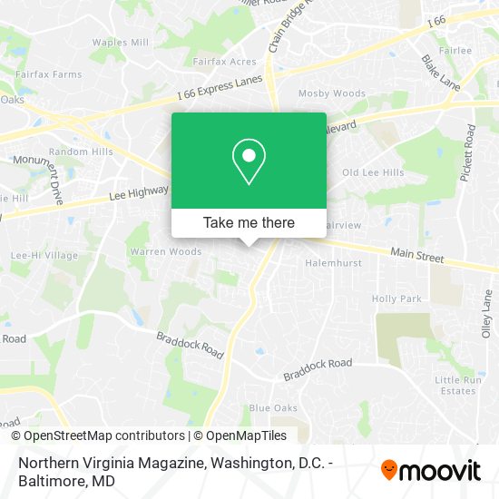 Northern Virginia Magazine map