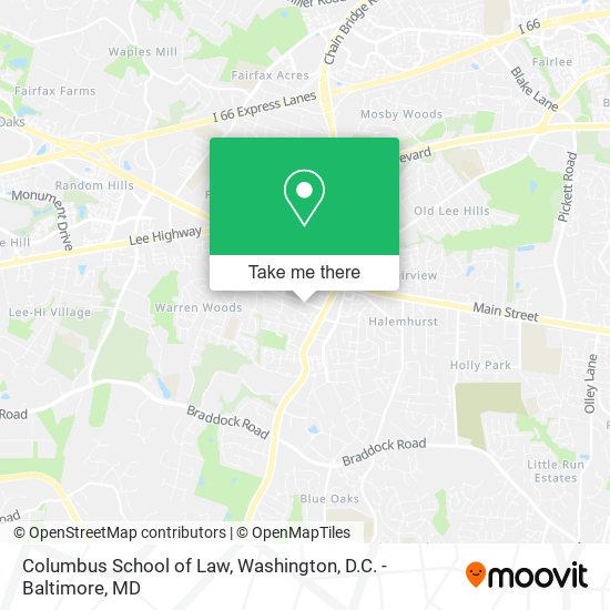 Mapa de Columbus School of Law