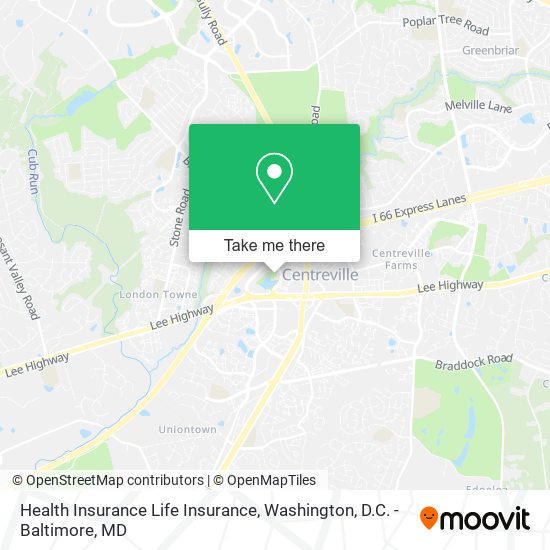 Health Insurance Life Insurance map