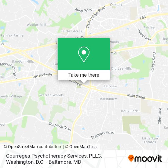 Courreges Psychotherapy Services, PLLC map