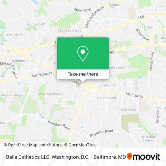 Bella Esthetics LLC map