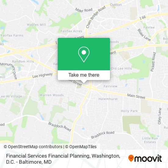 Mapa de Financial Services Financial Planning