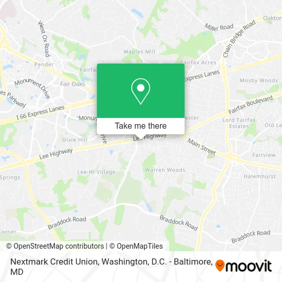 Nextmark Credit Union map