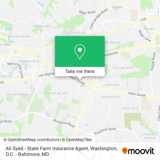 Mapa de Ali Syed - State Farm Insurance Agent