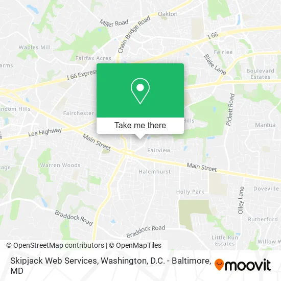 Skipjack Web Services map