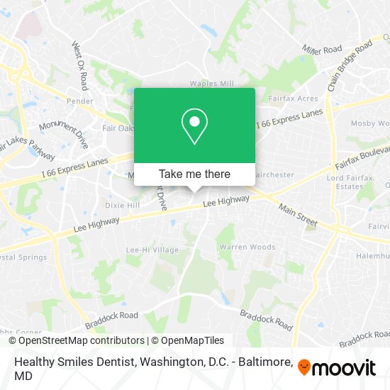 Healthy Smiles Dentist map