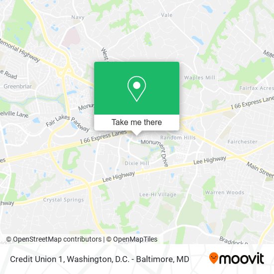 Credit Union 1 map