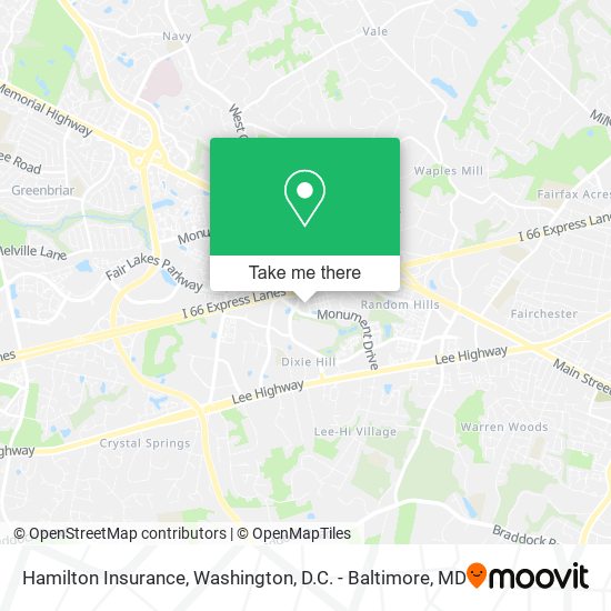 Mapa de Hamilton Insurance