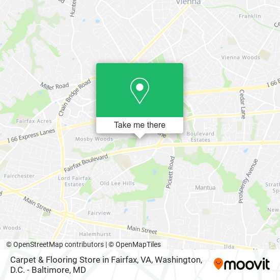 Carpet & Flooring Store in Fairfax, VA map