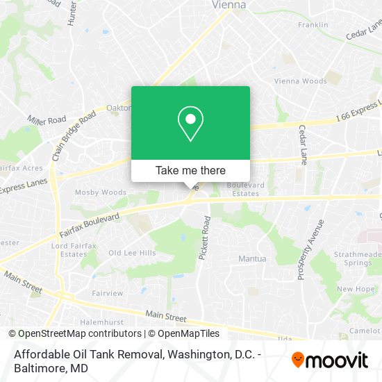 Affordable Oil Tank Removal map