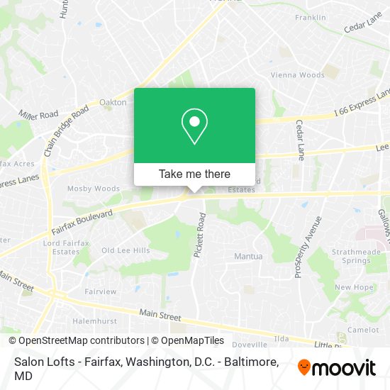 Mapa de Salon Lofts - Fairfax
