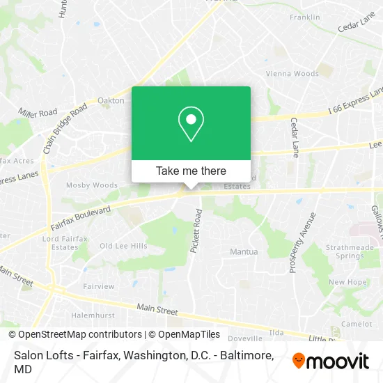 Salon Lofts - Fairfax map