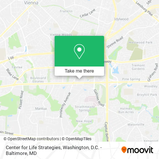 Mapa de Center for Life Strategies