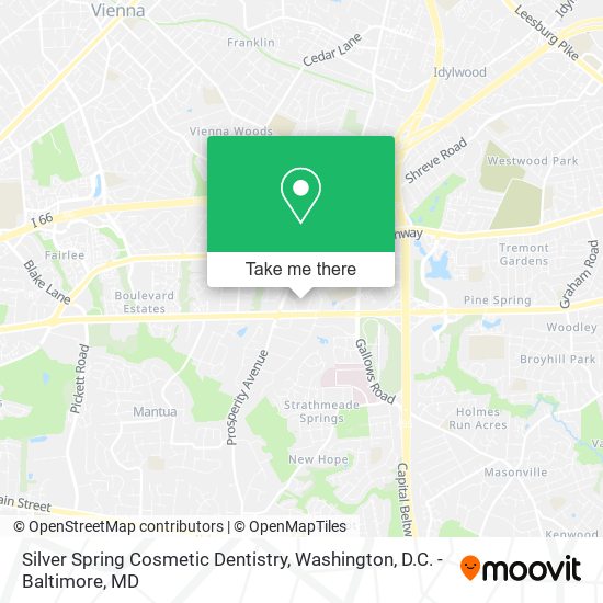 Mapa de Silver Spring Cosmetic Dentistry